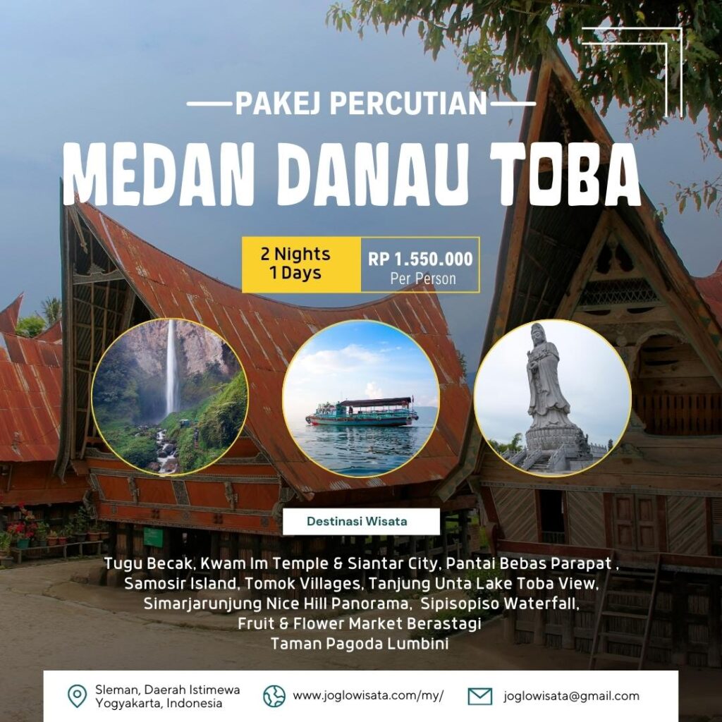 Pakej Percutian Medan Danau Toba 2 Hari 1 Malam