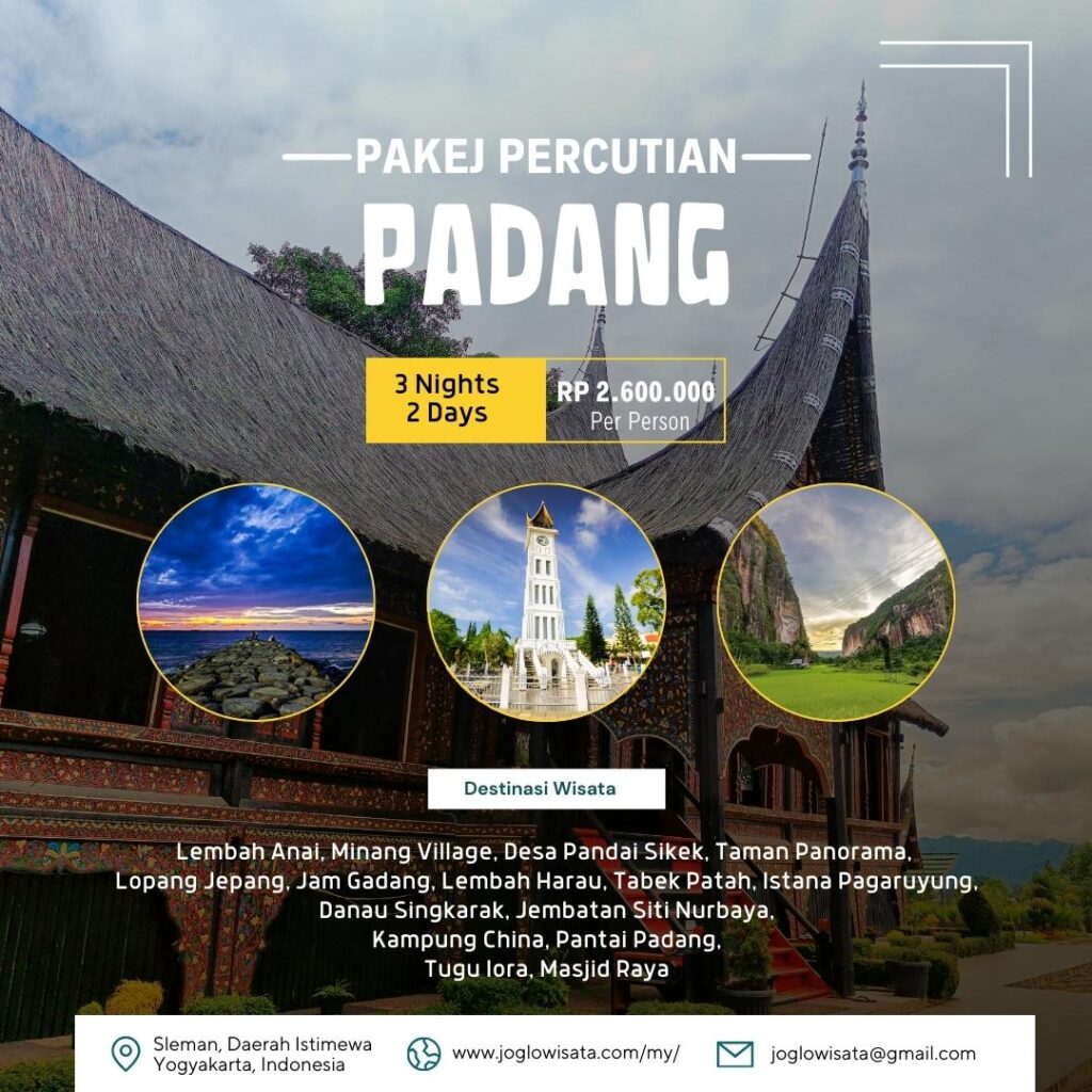 Pakej Percutian padang 3 hari 2 malam