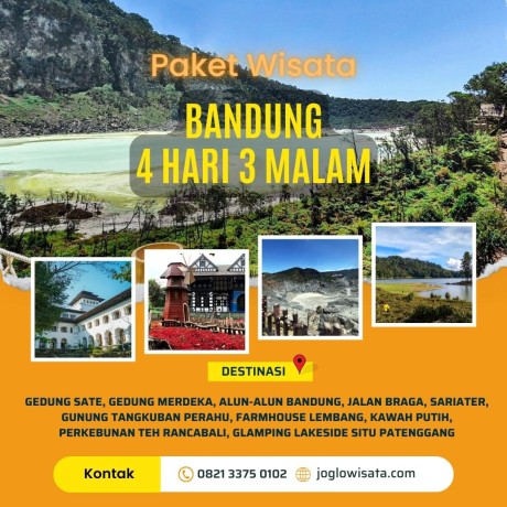 Paket Wisata Bandung 4 Hari 3 Malam