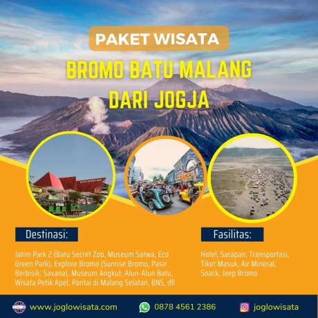 Paket Wisata Jogja – Bromo – Batu Malang 3 Hari 2 Malam