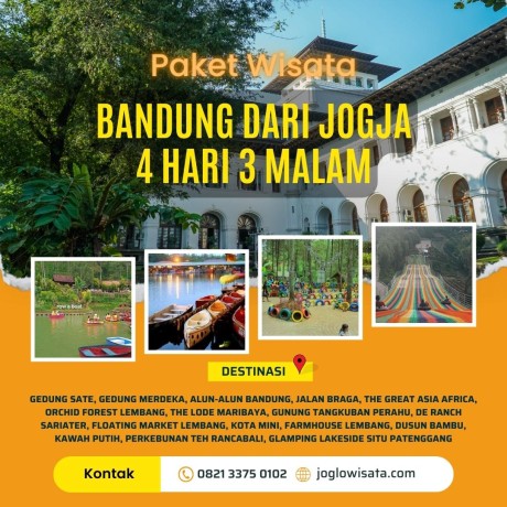 Paket Wisata Bandung Dari Jogja 4 Hari 3 Malam