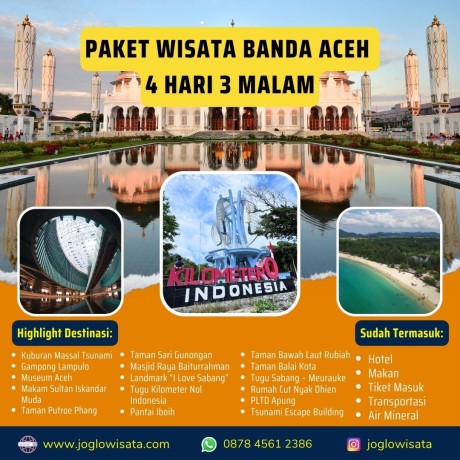 Paket Wisata Banda Aceh 4 Hari 3 Malam