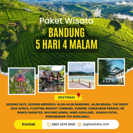 Paket Wisata Bandung 5 Hari 4 Malam