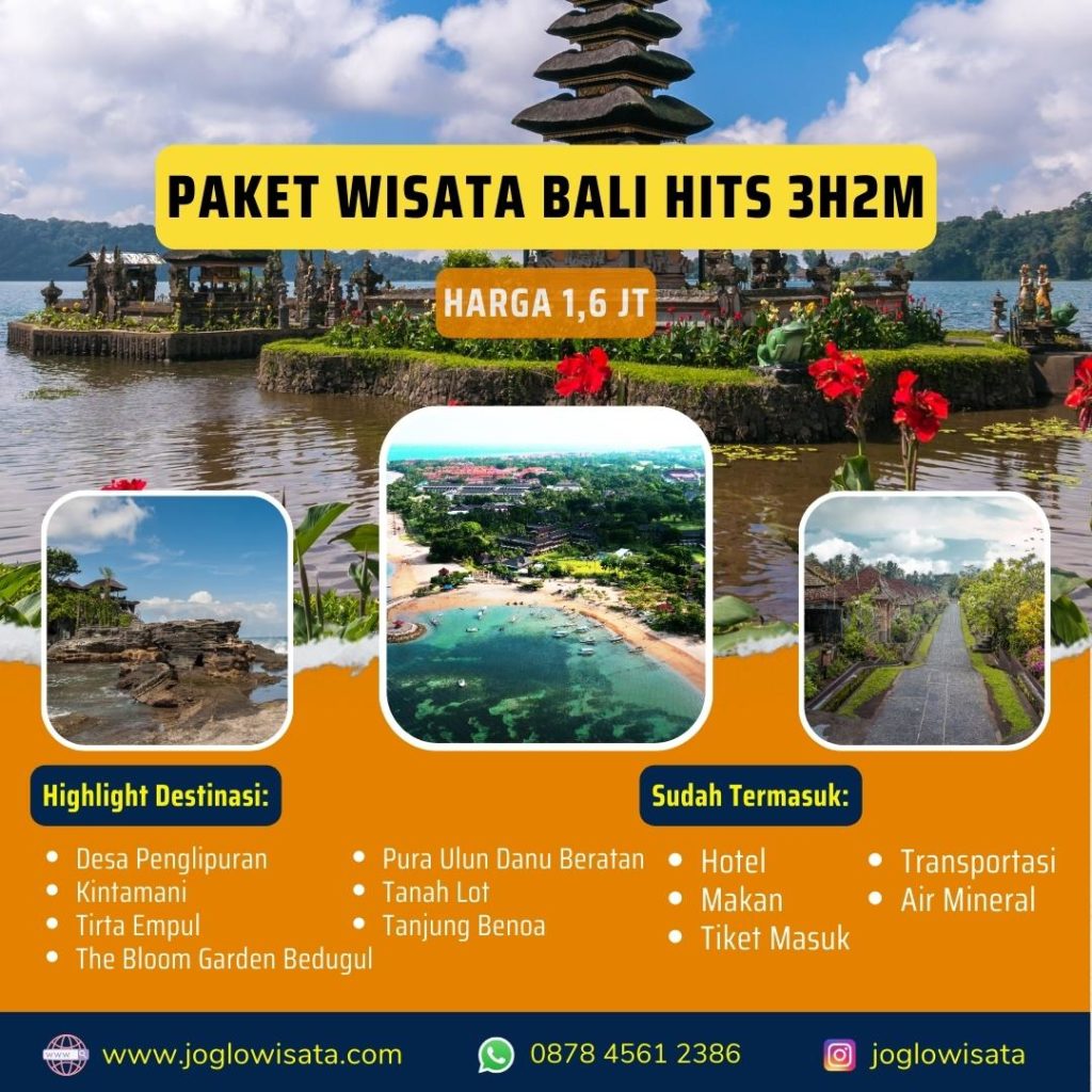 Paket Wisata Bali Hits 3H2M | Joglo Wisata