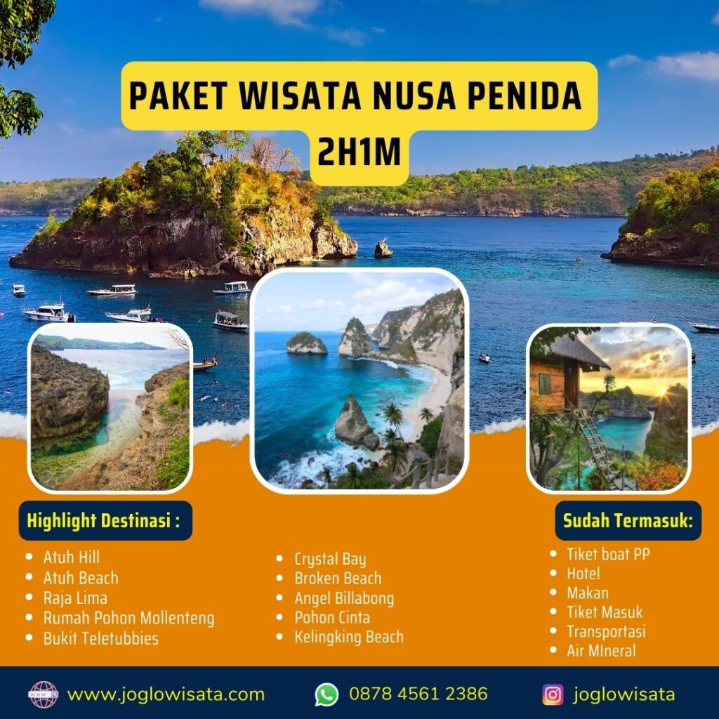 Paket Wisata Nusa Penida 2 Hari 1 Malam | Joglo Wisata