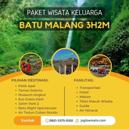 Paket Wisata Keluarga Batu Malang 3 Hari 2 Malam