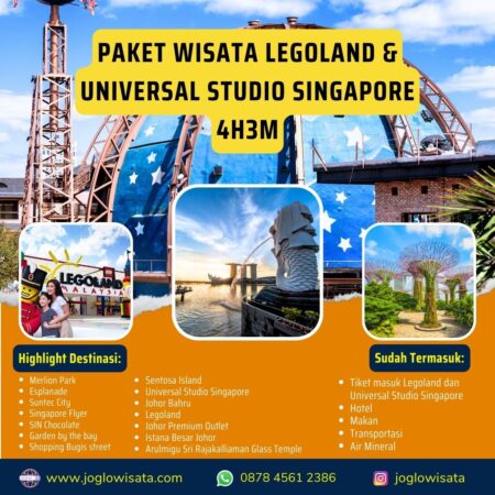 Paket Wisata Legoland & Universal Studio Singapore 4H3M