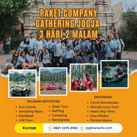 Paket Company Gathering Jogja 3 Hari 2 Malam