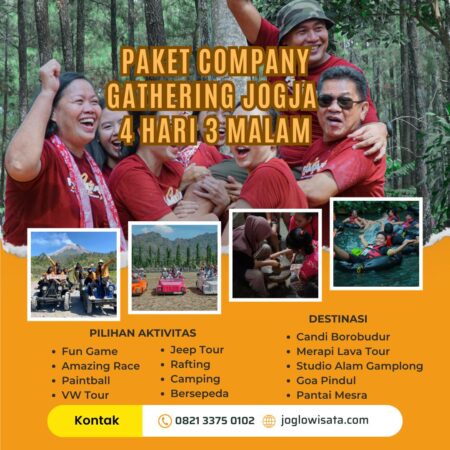 Paket Company Gathering Jogja 4 Hari 3 Malam